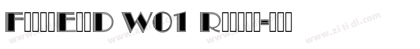 FetteEngD W01 Regula字体转换